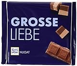 Ritter Sport 250g Nugat (11 x 250 g), Große Tafel Schokolade mit cremig-feinem Nugat, Edelnugat umhüllt von feiner Vollmilchschokolade, Groß