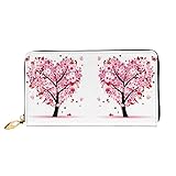 Herzbaum-Brieftaschen, Kartenhüllen & Geldorganisatoren für Frauen, weiches bedrucktes Leder, Damen-Portemonnaie für Bargeld Geschenk