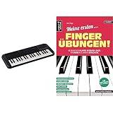 Yamaha PSS-A50 Keyboard, schwarz – Transportables Mini Keyboard mit großartigem Sound und tollen Effekten & Meine ersten Fingerübungen! 45 Übungen für Klavier, Keyboard & Org