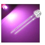 world-trading-net 50 LED 4,8mm wasserk. pink Flachkopf superhell Set, Leuchtdiode, bedrahtet, Diode Leuchtend, als B