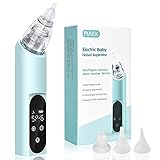 Nasensauger Baby, Elektrischer Nasal Aspirator USB Aufladen Nasenschleimentferner Sicherer und Schneller, 6 Saugstufe & 3 Größe für Neugeborene & Kleink