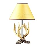 Dongbin Handgemachte Retro Tischlampe Augenschutz Leselampe Hausbar Lampe, Wohnzimmer Harz Nachttischlampe Schlafzimmer Tischlampe kreativ Retro Haushaltsgegenstände,Gelb