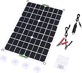 GGQQ Solarpanels 20W 18V Tragbares Solarpanel mit 50A Controller Solarladeplatine für Autobatterien RV Boote Outdoor-Anwendung
