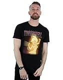 Disney Herren Tinkerbell Montage T-Shirt Schwarz XX-Larg