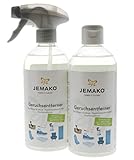 Jemako Geruchsentferner 1Liter (2 Flaschen á 500ml) inkl. Sprühkopf Allround G