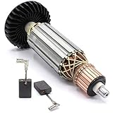 Anker Rotor Motor inkl. Lüfter + Kohlebürsten passend für Makita 9556NB, 9557HN, 9557NB, 9558HN, 9558NB, 9558PB