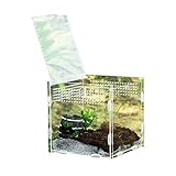 YJBE Acrylterrarium - kleines Aquarium, Zuchtetui, Klettertierspinnenaufzuchtbox, Baumkiste 360 ​​Grad hohe Transparenz, Rundlochmag