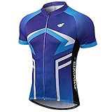 FEIXIANG Herren Radtrikot Kurzarm Fahrradtrikot, Fahrradbekleidung Reißverschluss Fahrrad Trikot T Shirt für Männer, Atmungsaktive Cycling Jersey Schnell Trocknen Radsport Bekleidung