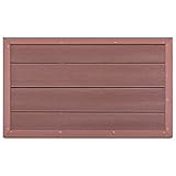 Montloxs Bodenelement für Solardusche für Solardusche oder Pool Gartendusche Bodenelement Braun 101x63x5,5 cm WPC