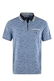 hajo Poloshirt Stay Fresh Kurzarm Shirt 27138 600 blau Wellenmotiv, Herren-Größe:56