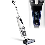 ZWJABYY Staubsauger 3 In 1,Akku Saugwischer,Nass-Und Trockensauger,Teppichreiniger,Bodenreiniger,Polsterreiniger GeräT,Zwei-Wassertank-System,Selbstreinigungssy