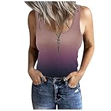cdukiyh 2022 T-Shirt Damen Sommer Lässig, V-Ausschnitt Kurzarm Damen Sommer Tanktops mit Reißverschluss unten, Solide Ärmellos U-Ausschnitt Lose Outwear Tanktops Blusen T-S