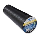 ferrestock fsktpv002 Isolierband, schwarz, 19 mm x 20 m (10er set)