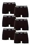Kappa VINESTA Retro Pants 6er Pack Enge Boxer-Shorts für Männer, 19-4006 Caviar, L