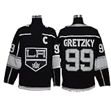 Hockey Jersey, Anze Kopitar # 11 / Wayne Gretzky # 99 Los Angeles Kings Eishockey Trikots NHL Männer Sweatshirts atmungsaktiv T-Shirt (Color : 99, Size : X-Large)