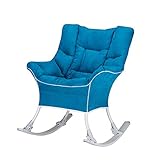 Jamba Multicolor Schaukelstuhl Faule Couch Tatami Bohnenbeutel Schlafzimmer Wohnzimmer Büro Moderne minimalistische Einstellstuhl NAP Lounge Sessel 78 × 96 cm (Color : Dark Blue)