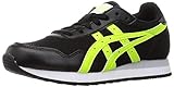 ASICS Herren Tiger Runner Sneaker, Black/Hazard Green, 38 EU