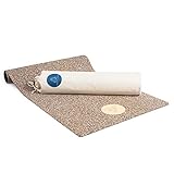 Happy Yoga Yoga Matte aus 100% Naturkork und recycelten Turnschuhen | vegane Yoga Matte mit hoher Bodenhaftung und idealem Gewicht von nur 1,5 KG | der Umwelt zuliebe hergestellt in Portug