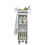 VanDeBord Ausstattungspaket Bar, Zubehör für Airline Trolleys, Flugzeug-Trolley-Bar (Aluminium, Atlas + 3X Sidebox & 3X Barmatte)