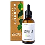Kurkraft® Vitamin K2 MK-7-200µg - All-Trans (99,7+%) - K2VITAL® von Kappa - 1700 Tropfen (50ml) - Laborgeprüft - Vegan - Hochdosiert - in Deutschland p