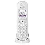 Panasonic KX-TGQ200GW DECT IP-Telefon (schnurlos, CAT-iq 2.0 kompatibel, Freisprechmodus, Anrufersperre, Eco-Plus, digitales Telefon) weiß