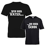 Wie der Vater. & .so der Sohn Shirt Set Vater & Sohn (293.0029) (Vater L/Kind 110-116)