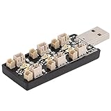 FastUU LiPo-Akku USB-Aufladung, LiPo-Akku USB 6 unabhängige Ausgänge klein tragbar praktisch praktisch einfach zu verwenden für RC-Modell-Spielzeug