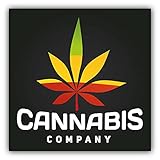 20cm! Hochwertiger Kühlschrank-Auto-Aufkleber Sticker Cartoon Comic Cannabis Unternehmen UV&Waschanlagenfest D