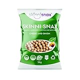 Skinni Snax - Box of 14 x 56g Packets of Cheese & Onion flavoured Chickpea Biscuit Snacks - Veg