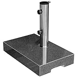 anndora Sonnenschirmständer Granit 25 kg dunkelgrau Balkonständer max 48mm S