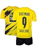 AMD SPORTS Dortmund Kinder Trikot Erling Haaland #9 (2-13 Jahre)(152-8/9 Jahre)