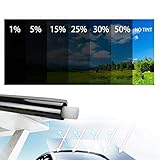 TWWSA Mehrzweck 300cmx50cm Balck-Autofensterfolien Sonnenschutz Tönungsfilm Uv. Protector Folien Aufkleber Filme Sonnenschutzfolie Autoaufkleber Schutzglas (Size : 25 Percent Clear)