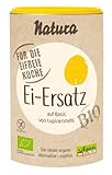 Natura Bio Ei-Ersatz – 175 g – pflanzliche Alternative zu Ei – auf Basis von Lupinenmehl – vegan – Ei-Ersatz-Pulver zum Kochen und Back