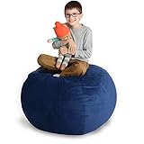 Creative QT Stofftier Lagerung Sitzsack Stuhl - Standardmaterial und Sitzorganisation für Kinder Spielzeug-Speicher in einer Vielzahl von Größen und Farben 38' Royal Blue Corduroy