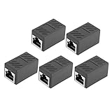 Ba30DEllylelly 5Pcs RJ45 Inline Koppler Cat7 Cat6 Cat5e Ethernet LAN Netzwerkkabel Adapter Patchkabel Adap