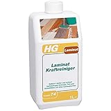 HG Laminat Kraftreiniger 2er pack (2x 1L) – Leistungsstarkes Laminat Putzmittel - Zur Entfernung von Hartnäckigem Schmutz und F