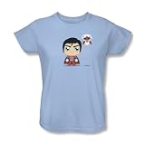 Superman - Frauen Nettes T-Shirt in hellblau, X-Large, Light B