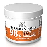 Arnika 98% | 500ML | das konzentrierteste Arnikagel auf dem Markt Mit Extrakten aus Lavendel, Minze, Gaulteriaöl, Vitamin E | Arnica Muskel Beruhigende C