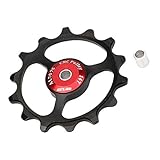 sharprepublic Aluminium MTB Umwerfer Riemenscheibe Führungsradrolle - Schw