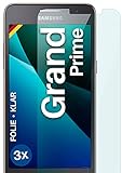 moex [3 Stück] Schutzfolie kompatibel mit Samsung Galaxy Grand Prime Displayfolie Hüllen-Freundlich, 0.2 mm dünne Displayschutzfolie, Bildschirm Schutz extra Kratzfest - HD U