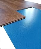 LVT-Unterlage für Fußboden Bodenpaneele Trittschalldämmung  Vinyl-/LVT Klick Böden Dämmunterlage / 1,5mm (16m2)