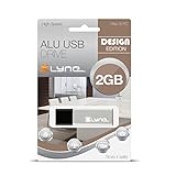 XLYNE 2GB USB-Stick 2.0 ALU High Speed, Design Flash Laufwerk