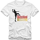 Herren T-Shirt Handball Deutschland WM Fan Tee S-3XL (XXXL, Weiß)