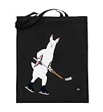 Chorchester Ideal für Eishockey und Alpaka Fans - Jutebeutel (mit langen Henkeln) -38cm-42cm-Schw