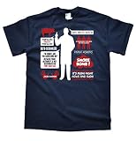 Krieger Quotes Dunkelblau T-Shirt, Größe 3XL