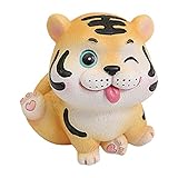 JIUYECAO 2022 Little Meng Tiger Harz Dekoration Tiger Dekoration B Cute Tiger Ornaments Mikro-Landschaft Miniaturfigur Harz Handwerk Geschenk Dek