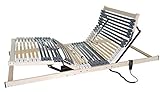 Matratzen Perfekt 7-Zonen Motor-Lattenrost mit 5-facher Härtegrad-Regulierung und 42 Federleisten, elektrisch verstellbar und orthopädisch mit elektrischen Motor-Rahmen (80 x 200 cm)