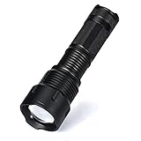 12shage_ Military Grade T6 Taschenlampe LED Taktische Taschenlampe 3-Modus Einstellbare Helligkeit für Kinder Outdoor Camping Wandern (a, s)