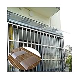 XYUfly20 Türüberdachung Im Freien Bogenmarkise Sonnenmarkise Gartenmarkise Regenfeste Balkonmarkise for Den Außenbereich,Dachpaneel Aus Polycarbonat Regenwasser Selbstreinig