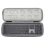 Sunnyushine Tragetasche Reiseschutzhülle Etui Tasche Mit Hartschale Für Logitech MX Keys Fortschrittliche Kabellose Tastatur Computerzubehör Für Reisen wasserdichte S